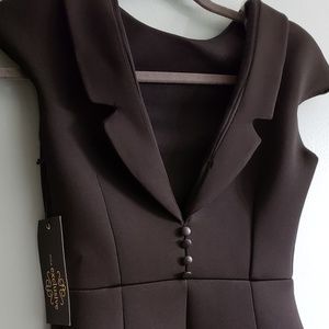 NWT Tuxedo Style Midi Dress Size 36